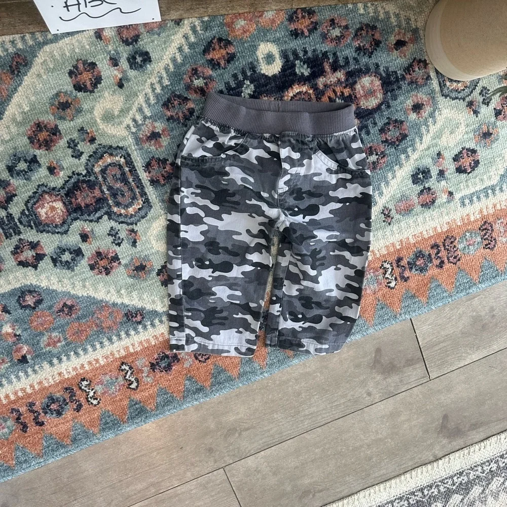 Y2K Garanimals Gray Camouflage Pants Like New Size 12 Months Baby Boy